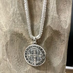 St Benedict Pax Cross Necklace San Benito